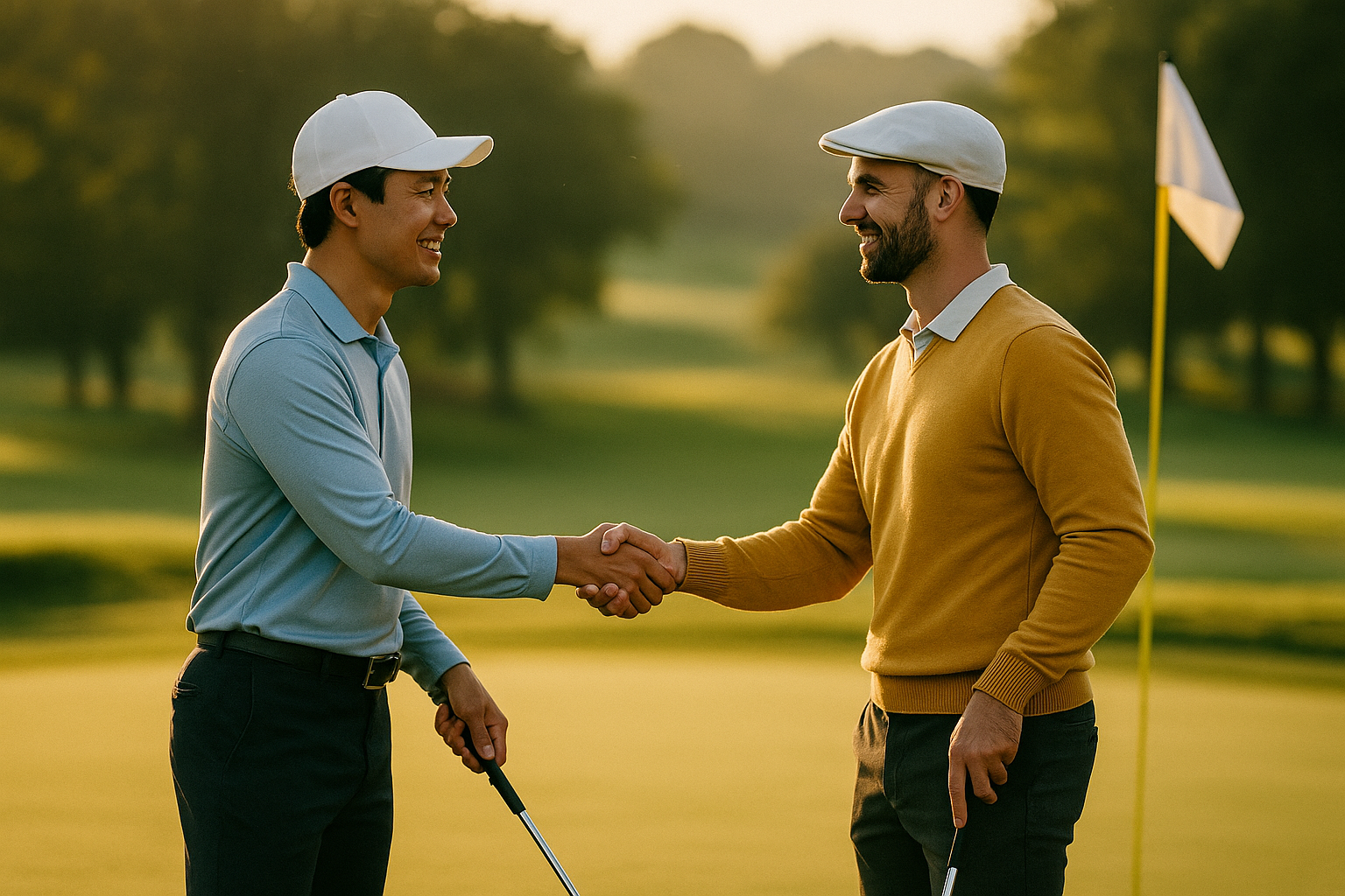 フェアプレーを象徴する握手のシーン