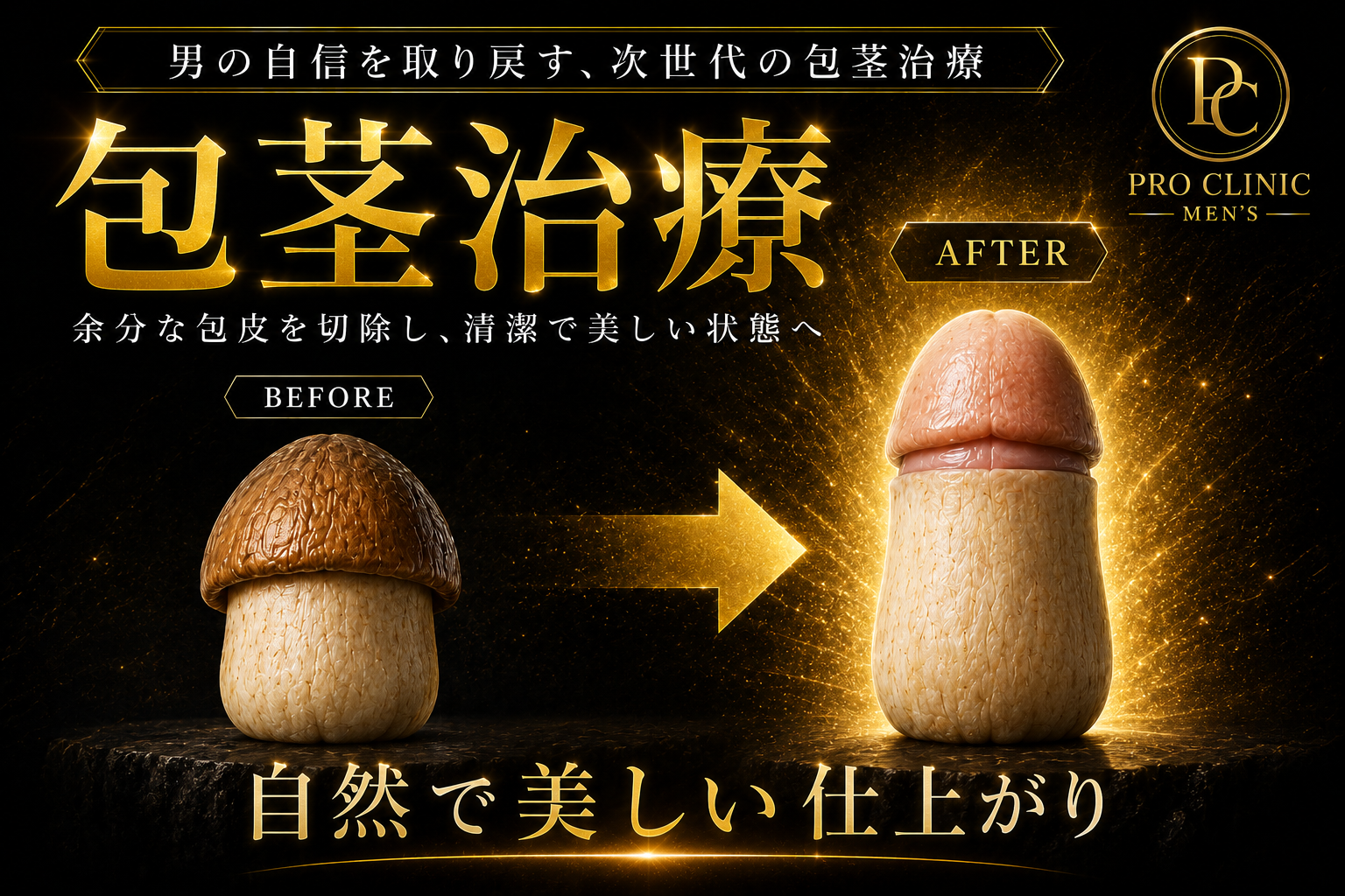 PRO CLINIC 包茎手術・形成外科専門医による亀頭直下埋没法
