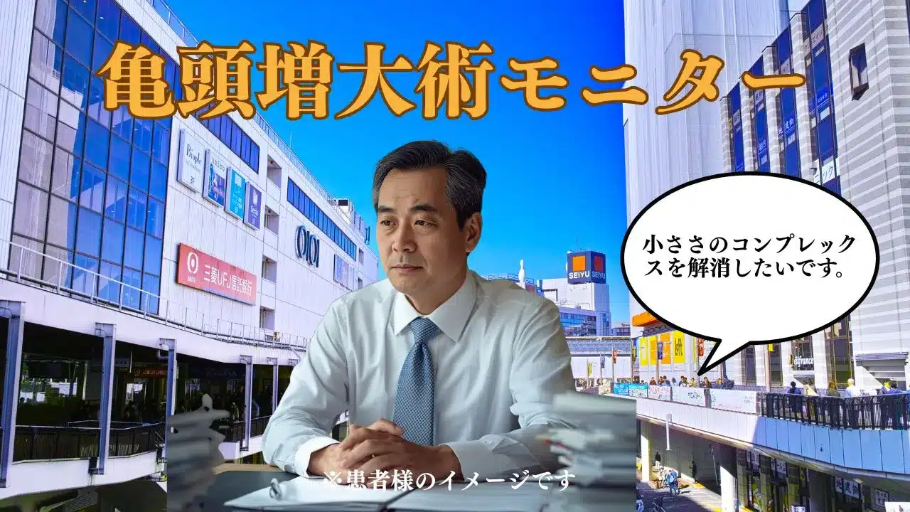 ヒアルロン酸PRO4ccによる亀頭増大術の症例写真。小さかった亀頭へバランス良く注入し、ボリューム・カリ高・硬さの向上を目指した男性美容治療症例。